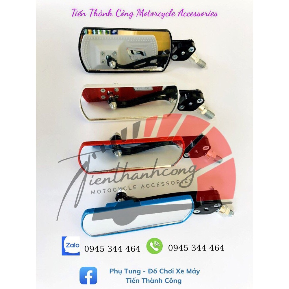 Gương xe máy chữ nhật/Kính hậu siêu mỏng