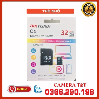 [XẢ KHO GIÁ SHOCK] THẺ NHỚ MICRO DS 32G HIKVISION KÈM ADAPTER - BẢO HÀNH 5 NĂM CHÍNH HÃNG