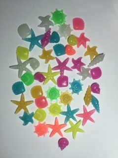 Set 3 cái Ốc, sao biển dạ quang/ charm slime, stellariva