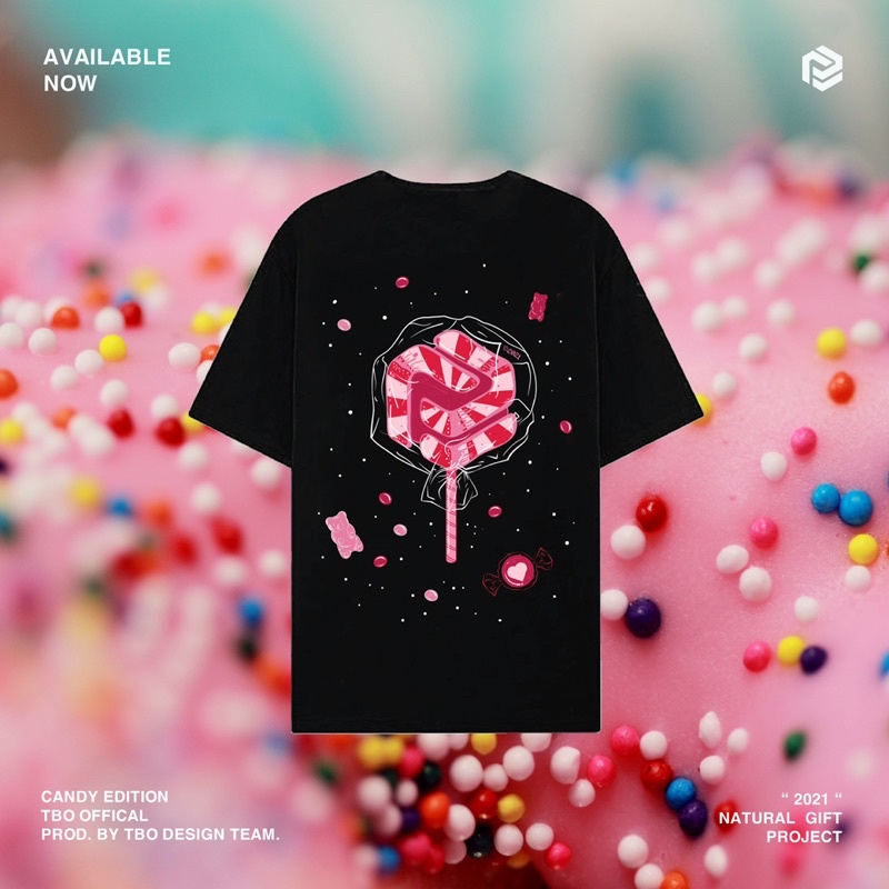 Áo thun tay lỡ Unisex CANDY - TBO Brand chính hãng