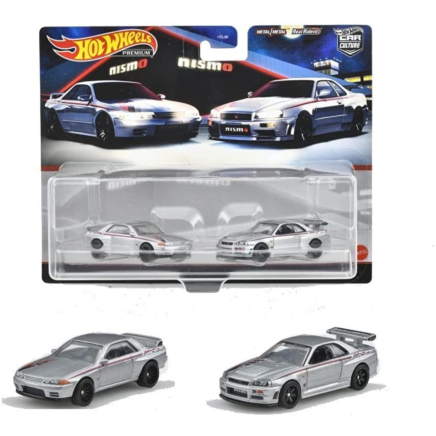 (Premium bánh cao su) Hot Wheels Car Culture Premium 2 Pack Nissan Skyline GT-R