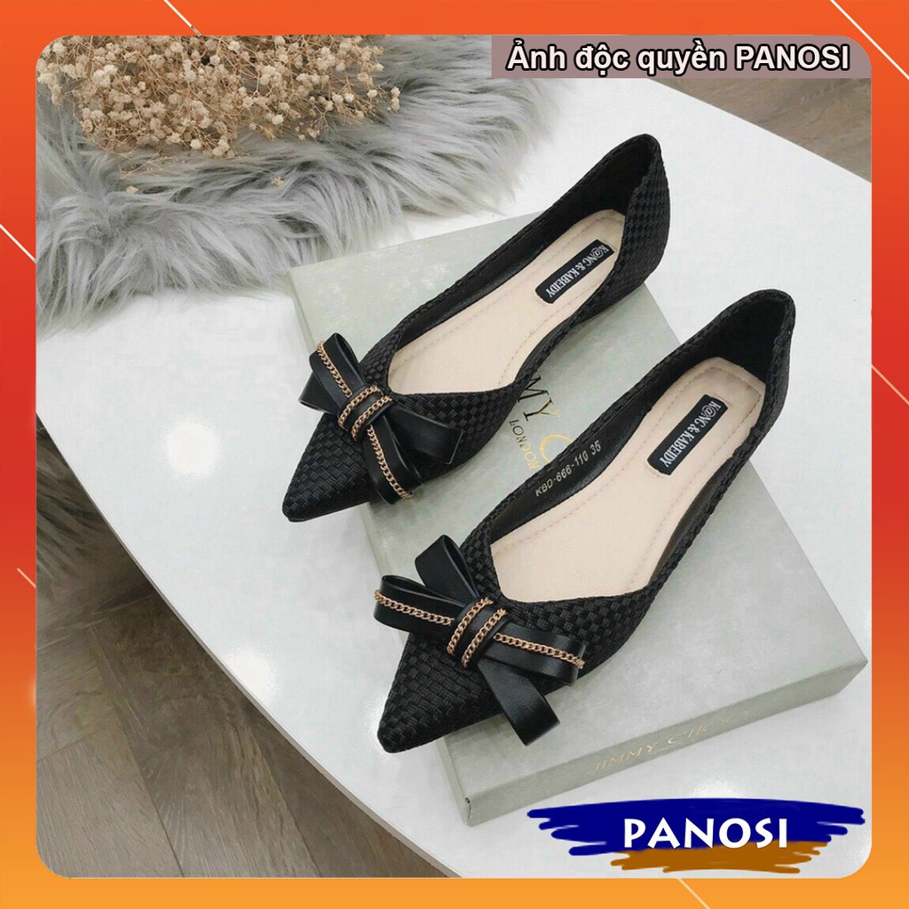 Giày bệt mũi nhọn chất vải dệt sợi to sang trọng - B298 | BigBuy360 - bigbuy360.vn