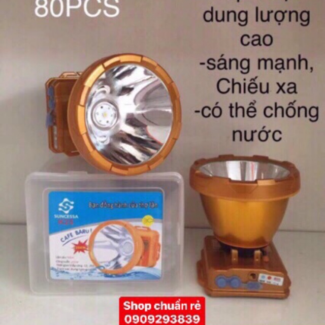 Đèn sạc đội đầu sạc siêu sáng 200w K-25