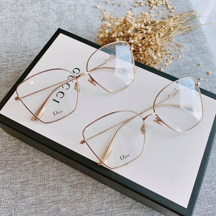 Kính Mắt Mèo Gọng Kim Loại, DI - OR, Sang trọng, Phiên bản cao cấp, Bảo hành 12 tháng - donghokinhmat168