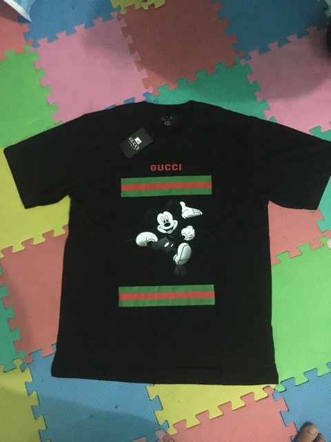 Áo Thun Gucci In Hình Chuột Mickey / Voi Dumbo Đáng Yêu