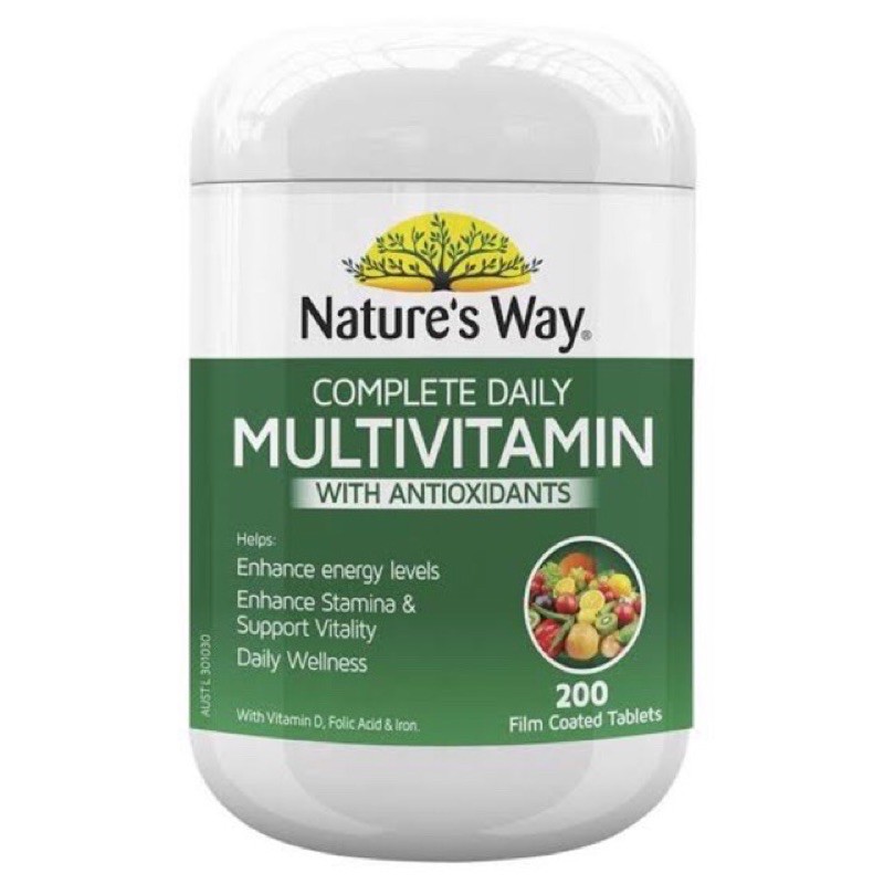 Vitamin tổng hợp tảo biển Nature’s Way Complete daily Multivitamin - 200 viên Úc