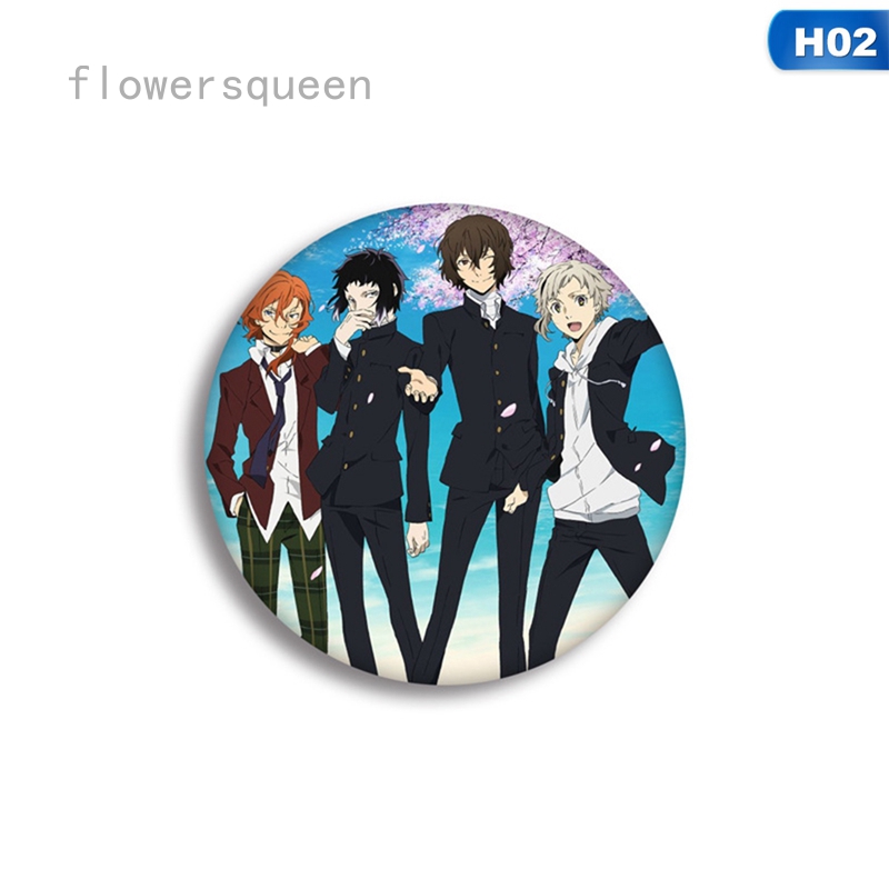 flowersqueen 1pc Anime Bungo Stray Dogs Cosplay Badge Wenhao Wild Dog Brooches Unisex Pins