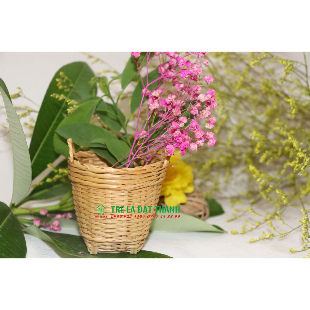 Giỏ mây tre, cần xé nhí  - Phụ kiện trang trí, chụp hình
