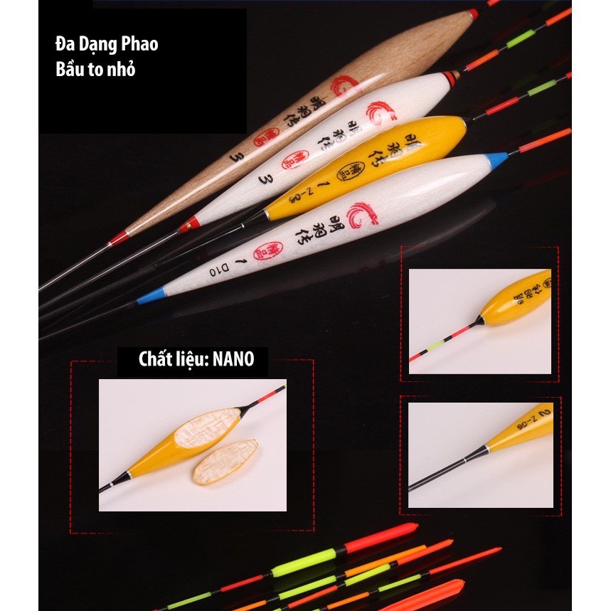 Hộp đựng phao câu đài XÁM 45cm [6 Phao Câu Ngày] Phao Cao Cấp