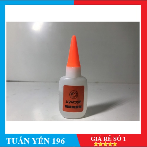 Keo Dán 502 Cyanoacrylate không tạo khói ( Tên dân dụng: Keo Dán Mica , Keo Dính Sư Tử Cam )