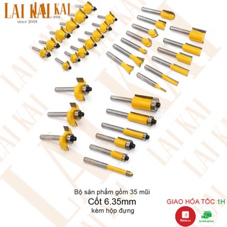Bộ 35 mũi phay gỗ