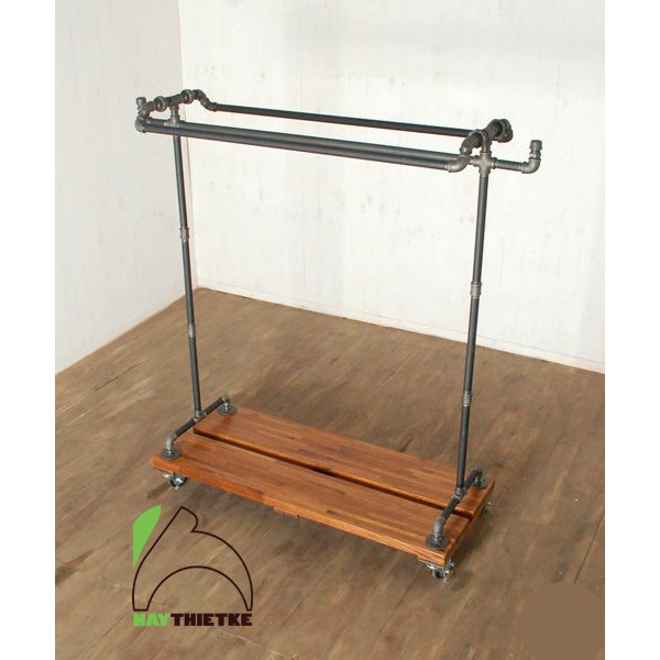 KỆ TREO QUẦN ÁO BẰNG ỐNG SẮT ĐÔI KONĐ