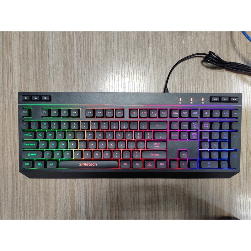 BÀN PHÍM Gaming SIMETECH G8 LED RGB CÓ DÂY SIÊU ĐẸP, SiÊU BỀN- Hàng Chính Hãng