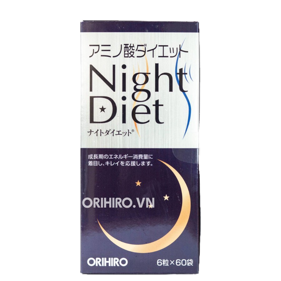 Viên uống giảm cân Night Diet Orihiro hộp 60 gói (pp chính hãng)