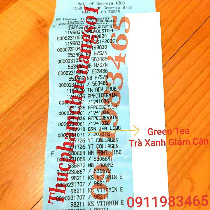 Green Tea Fat Buner Viên Uống Giảm Cân Trà Xanh Cam Kết Chính Hãng