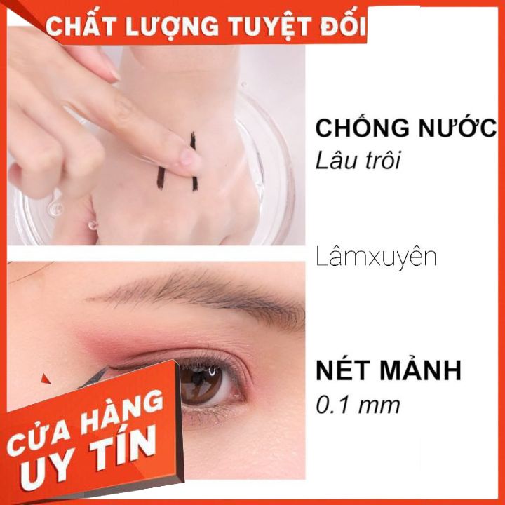 Kẻ Mắt Vacosi Natural Studio Waterproof Eyeliner Vm24-02 NÂUthiết kế sang trọng,tạo đường sắc nét nhỏ,lâu trôi