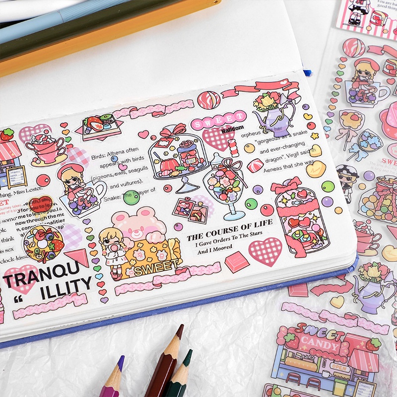 Mhamm 1 Tấm Băng Keo Mặt Nạ Hoạt Hình Ngọt Ngào