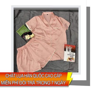 Đồ ngủ lụa cộc tay, Pijama cộc tay lụa cao cấp, mát, đẹp