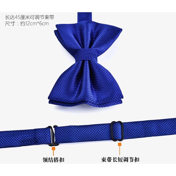 Cà Vạt Nơ Hai Lớp Họa Tiết Sọc Caro Đen Đỏ Phong Cách Hàn Quốc Thời Trang Cho Nam Và Nữ