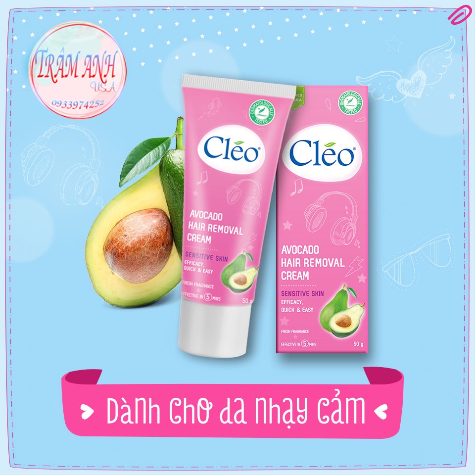 Kem Bơ Tẩy Lông CLEO Cho Da Nhạy Cảm 25gr / 50gr