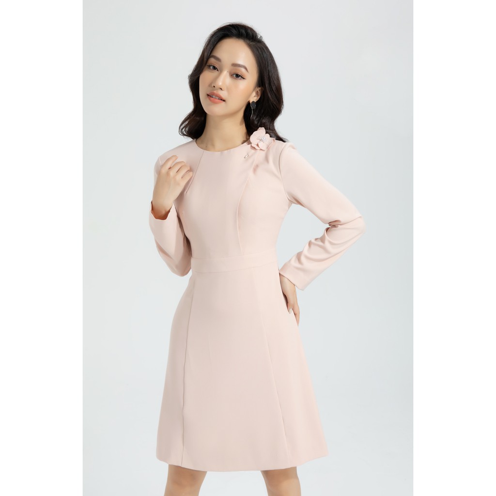 Đầm xòe đính phụ kiện thiết kế IVY moda MS 48C5664