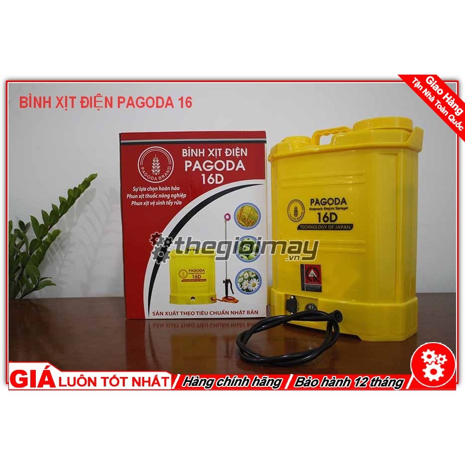 Bình xịt điện 16 lít pagoda 16d