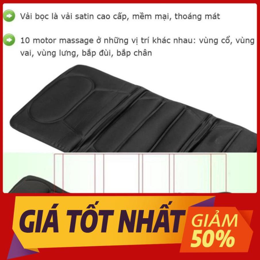 [ HÀNG CHÍNH HÃNG ] BELLA - Nệm massage toàn thân + máy massage 4 miếng dán