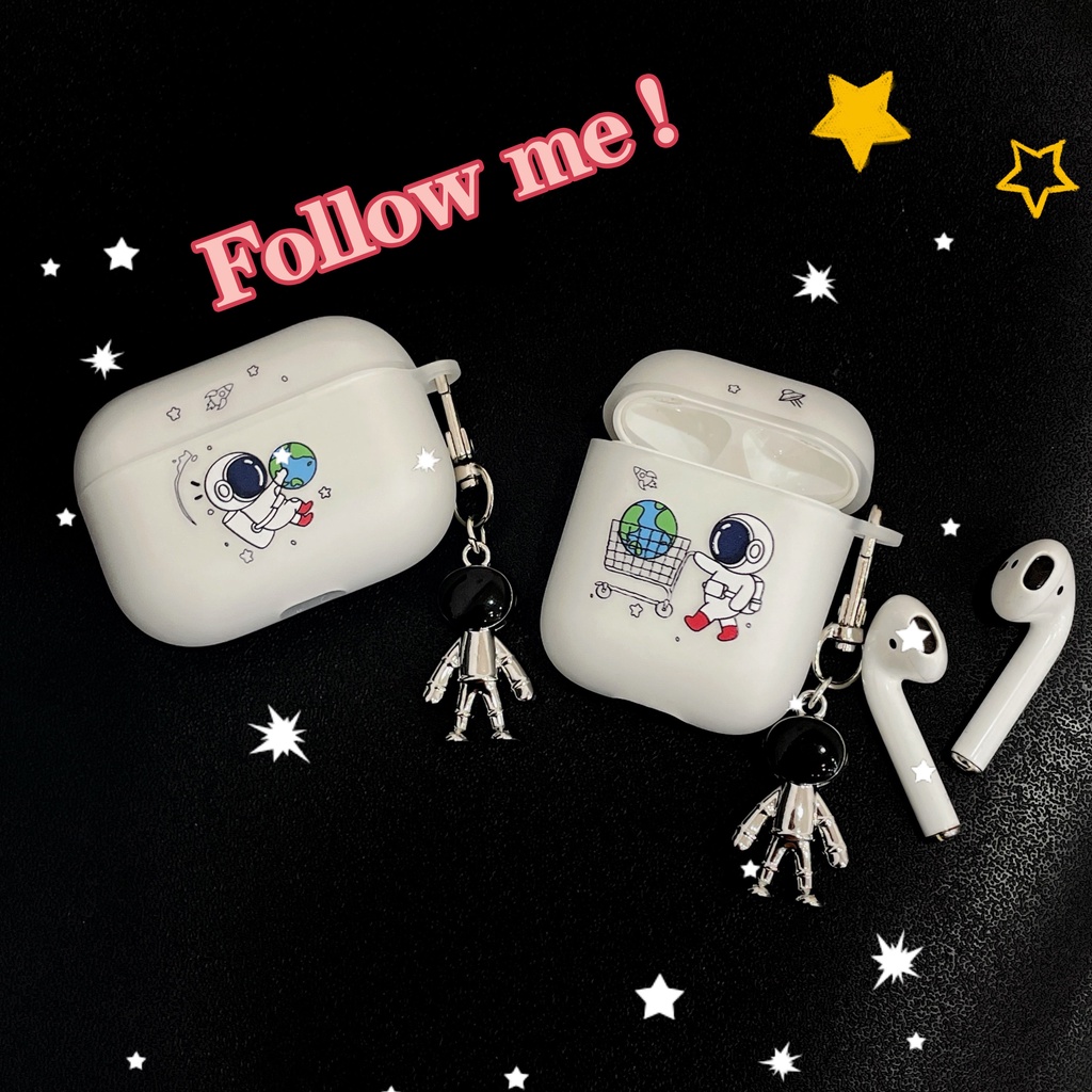 Vỏ Bảo Vệ Hộp Sạc Tai Nghe AirPods3 AirPods3 Pro AirPods2gen Họa Tiết Du Hành Gia Cầm Xe Ngộ Nghĩnh Ốp