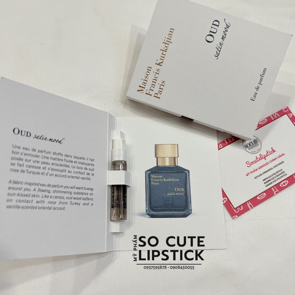 Vial nước hoa MFK Oud Satin Mood EDP 2ml