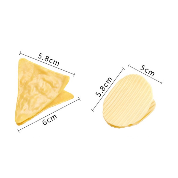 Kẹp Miệng Túi, Kẹp Giấy, Tài Liệu Hình Snack Khoai Tây Đáng Yêu