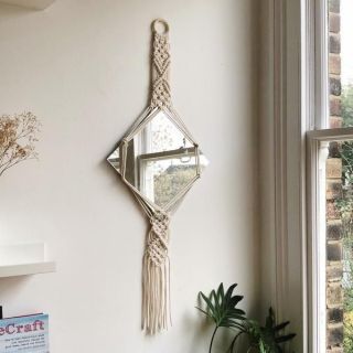 Gương Bỉ nhập khẩu ❤️FREESHIP❤️gương trang trí gương treo tường treo dây macrame