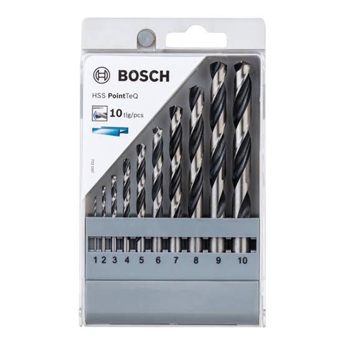 Bosch Bộ 10 Mũi Khoan 1-10mm I New21