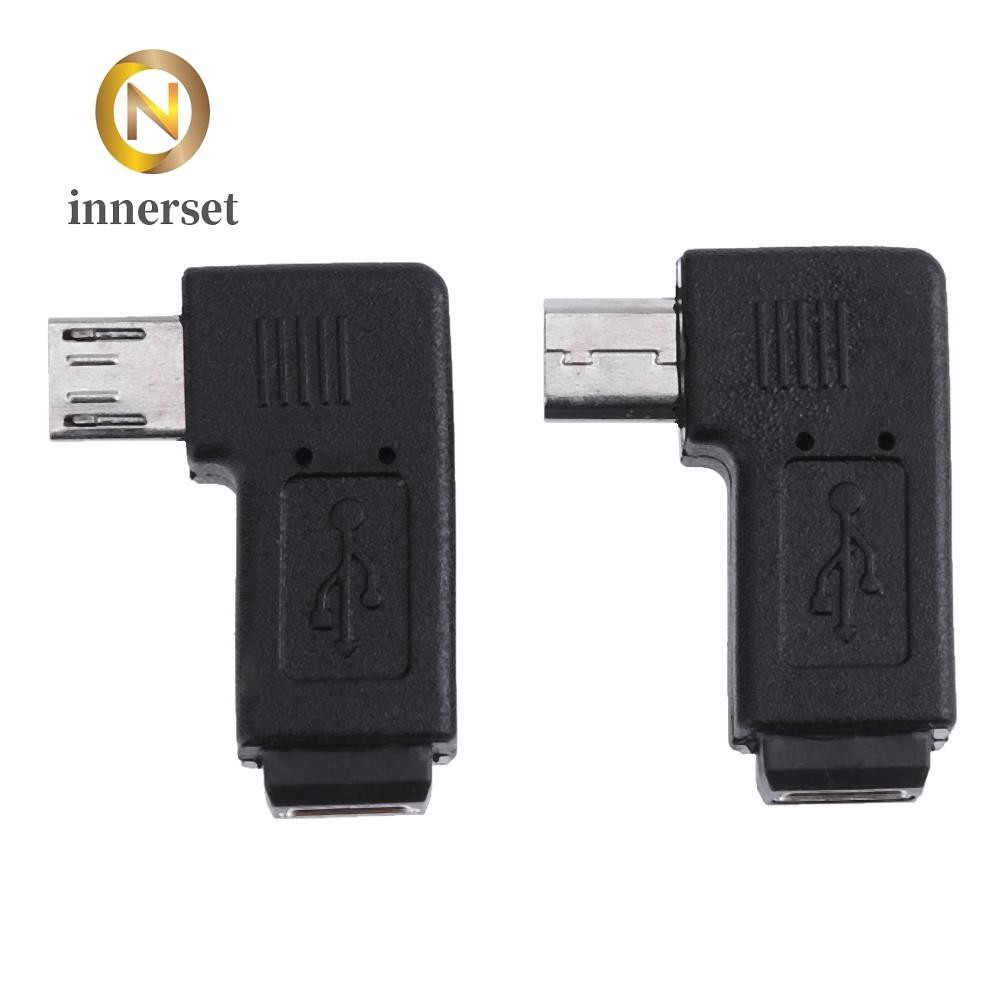 Bộ 2 Đầu Chuyển Đổi 90 Độ Mini Usb Female Sang Micro Usb Male