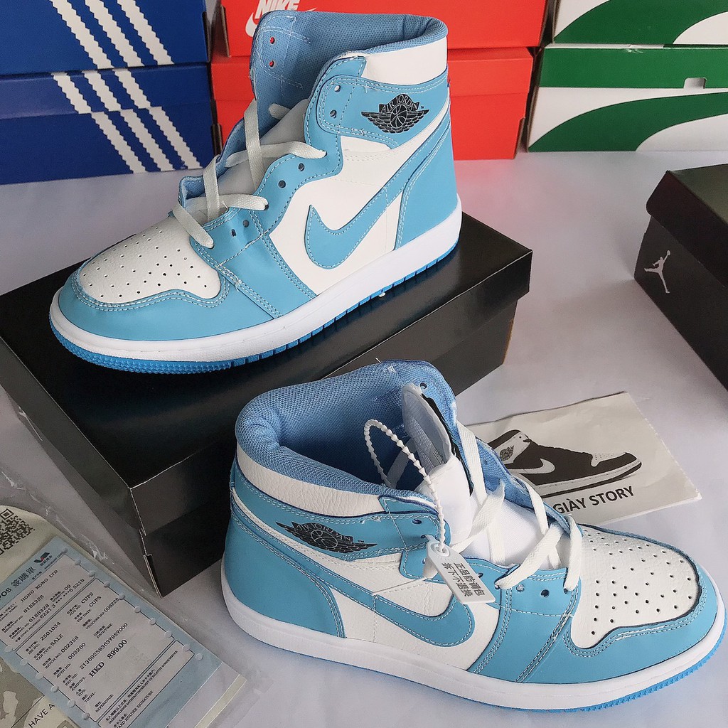 Giày jordan xanh loang, giày thể thao nữ jd xanh dương cổ cao nam nữ đủ size 36-43 hàng cao cấp | BigBuy360 - bigbuy360.vn