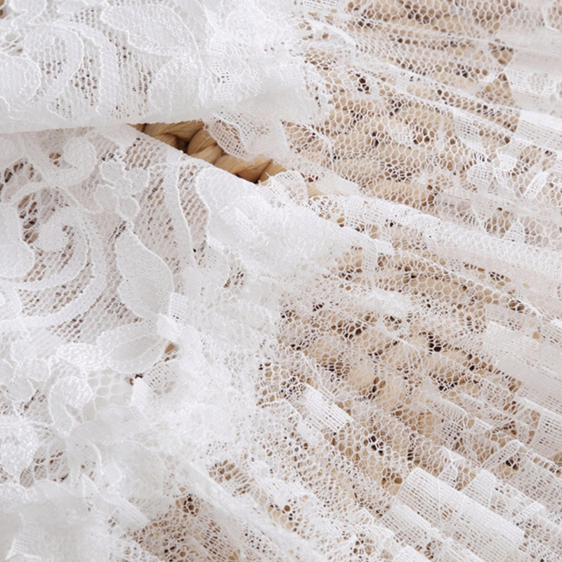 Vòng Tay Giả Xếp Ly Màu Trắng Đen Tháo Rời Được