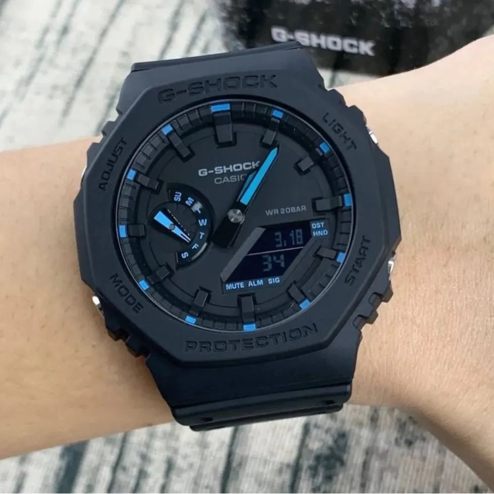 Đồng hồ Nam Dây Nhựa Casio G-Shock GA-2100-1A2DR chính hãng bảo hành 5 năm Pin trọn đời