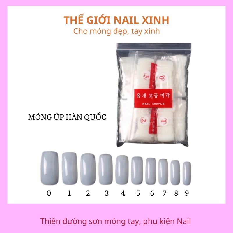 Móng  up tay chân form Hàn quốc và móng nối phụ kiện nail giá rẻ