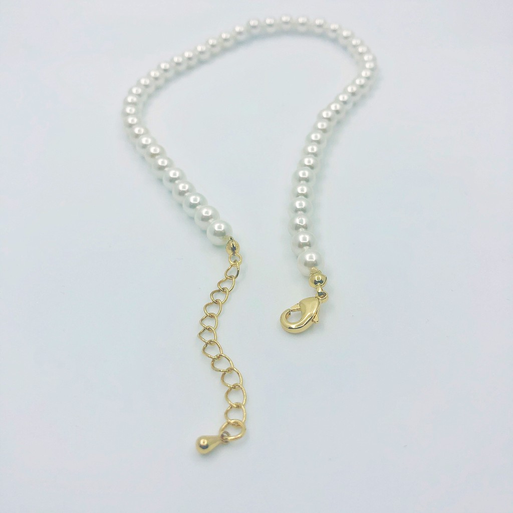Dây Chuyền Ngọc Trai Trơn Vàng