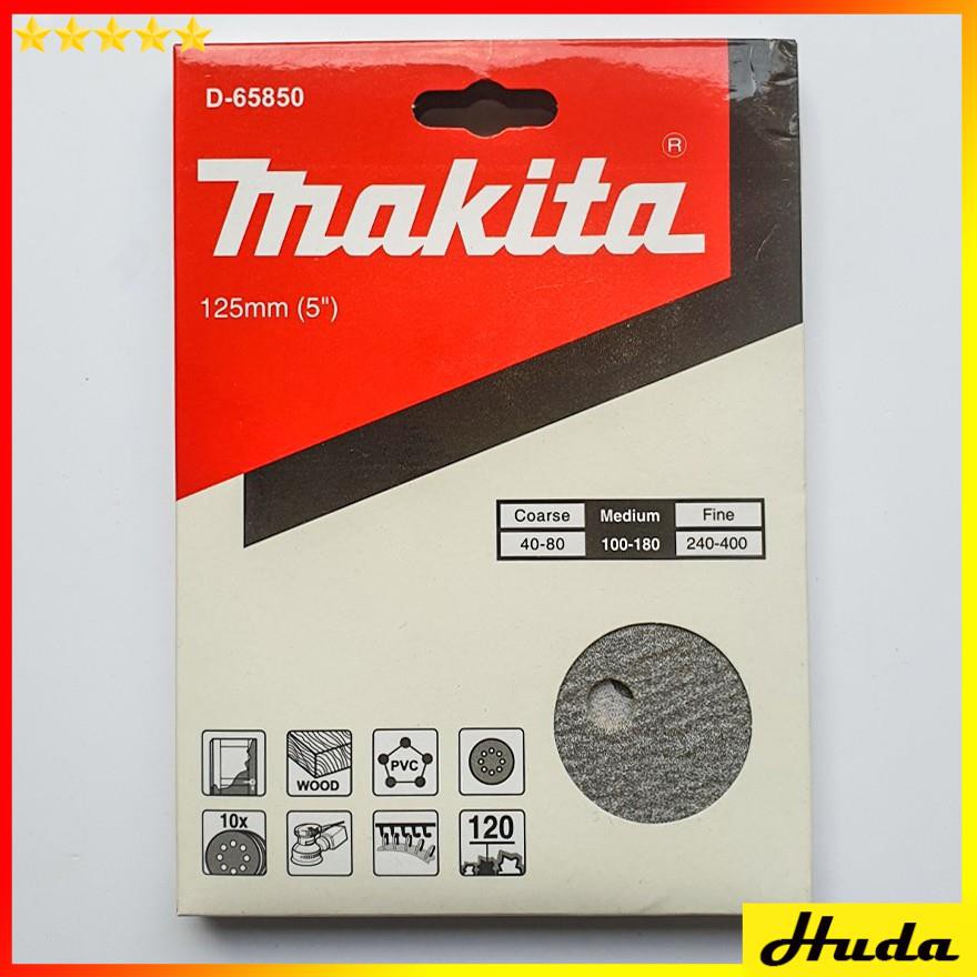 Nhám tròn đế lông 125mm Makita (độ hạt 60-400)