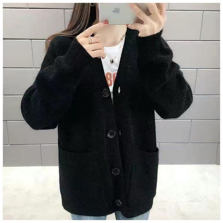 Áo Khoác Len Thu Đông Phong Cách Vintage Ulzzang Hàn Quốc, Áo Cardigan Len Lông Mềm Ấm HS3609 Honey Mommy