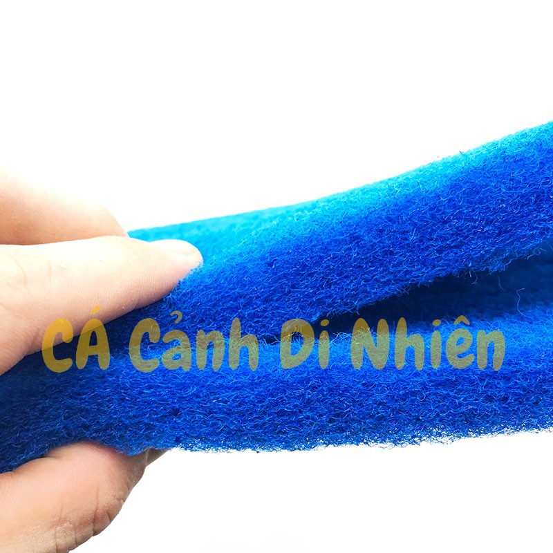 Bông gòn lọc nước 2 màu XANH ĐEN cho hồ cá cánh size 90x30x2 cm