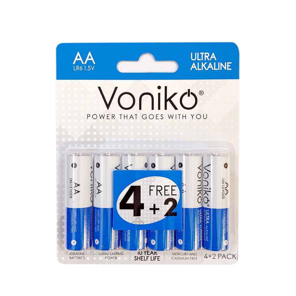 PIN AA VONIKO USA Alkaline vỉ 4 viên giá rẻ