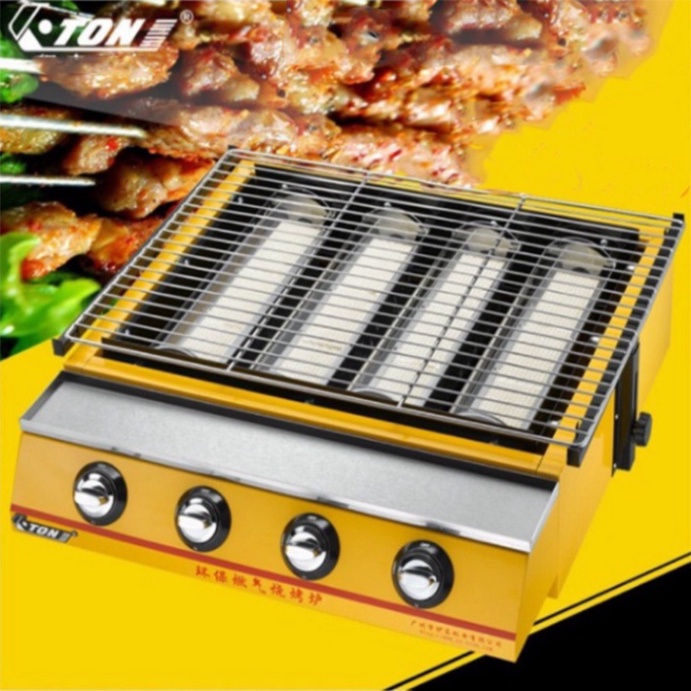 Bếp nướng bằng gas chuyên hải sản, nướng thịt bbq 4 họng ETON ET-K255