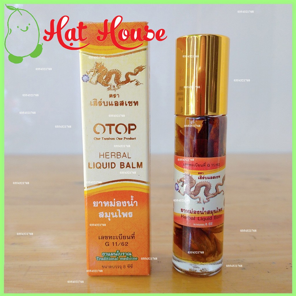 Dầu thảo dược Thái Lan 26 vị chai 8ml