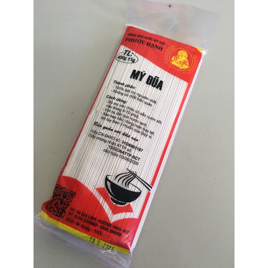 Mì đũa Phước Hạnh 400g - Đặc sản Huế