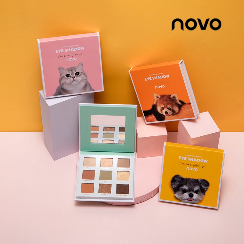 【READY STOCK】Eye shadow♩Chú mèo mặc áo lông, mắt động vật, l