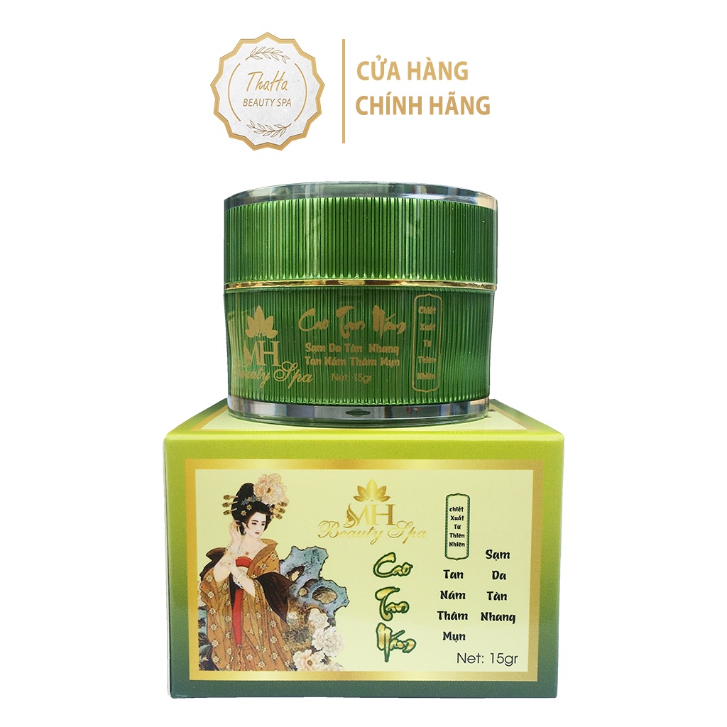 Cao nám MH Beauty Spa 15gr, Kem tan nám, giảm thâm mụn, sạm da, tàn nhang, se khít lỗ chân lông