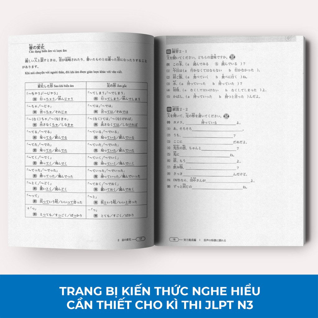 Sách - Luyện Thi Năng Lực Tiếng Nhật Nghe Hiểu N3