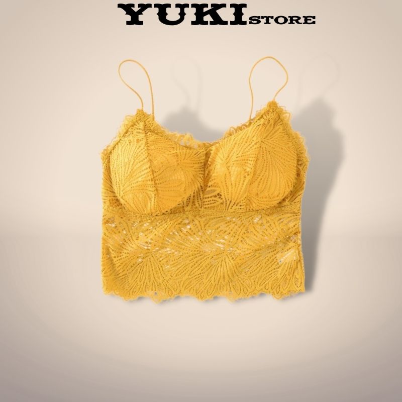 Áo bra ren 2 dây có mút ngực dáng croptop cho nữ YUKI STORE 2817