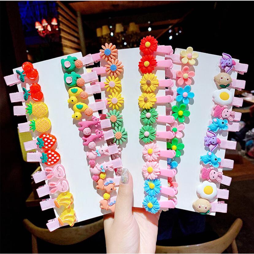 Kẹp Tóc Hình Hoa/Trái Cây Dễ Thương Thời Trang Cho Bé Gái 2022